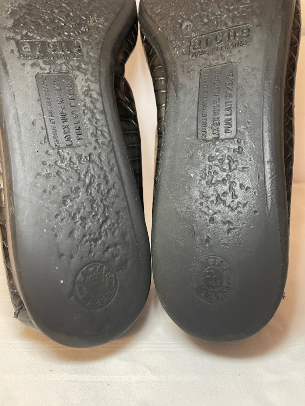 Arche Laius Patent Leather Ballet Flats women’s size 9.5 green but look black - Picture 14 of 16